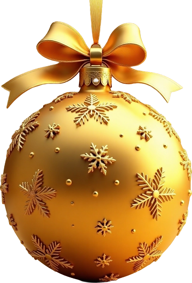 Golden Christmas Ornament